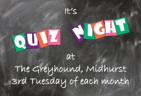 It's Quiz Night at the Greyhound, Midhurst